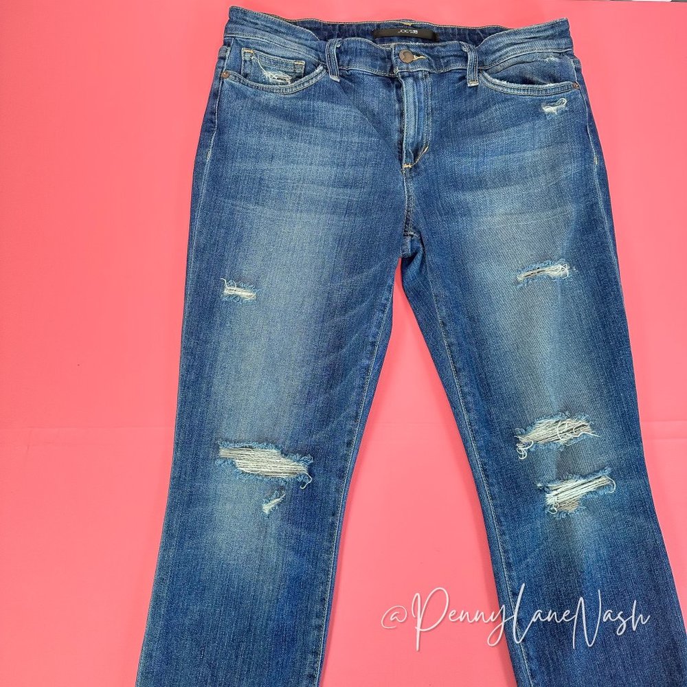 Joe's Jeans Distressed Skinny Ankle Jeans Size 30 - Picture 3 of 15